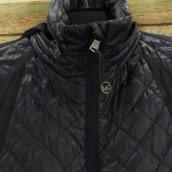 Michael Kors Deep Purple Zip-Front Hooded Jacket XS - Picture 6 of 16